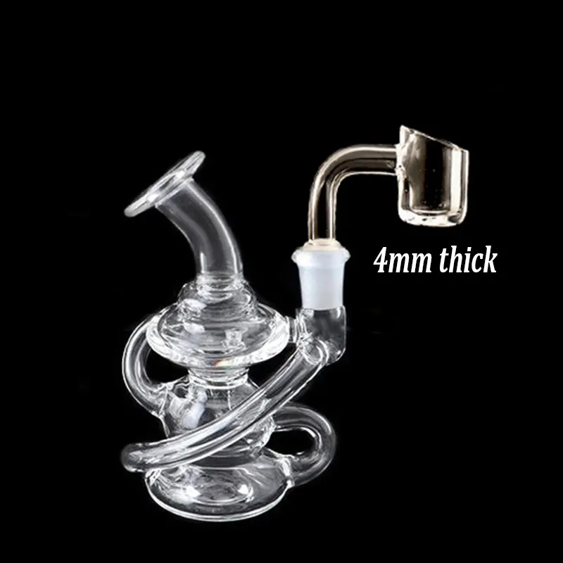 Hookah Vortex Recycler Dab Rig Wax Water Bong Heady Pirtable Bongs 4mm ...