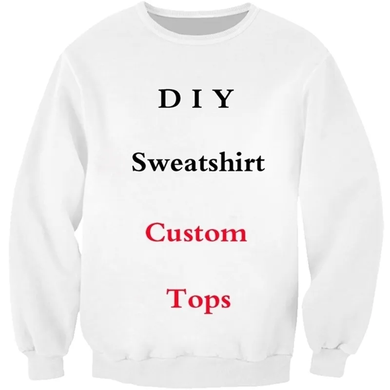 Drop Custom 3D All Over Printed Unisex Deluxe Long sleeve Sweatshirt Streetwear Zip Pullover Casual Jacket Tracksuit 220708