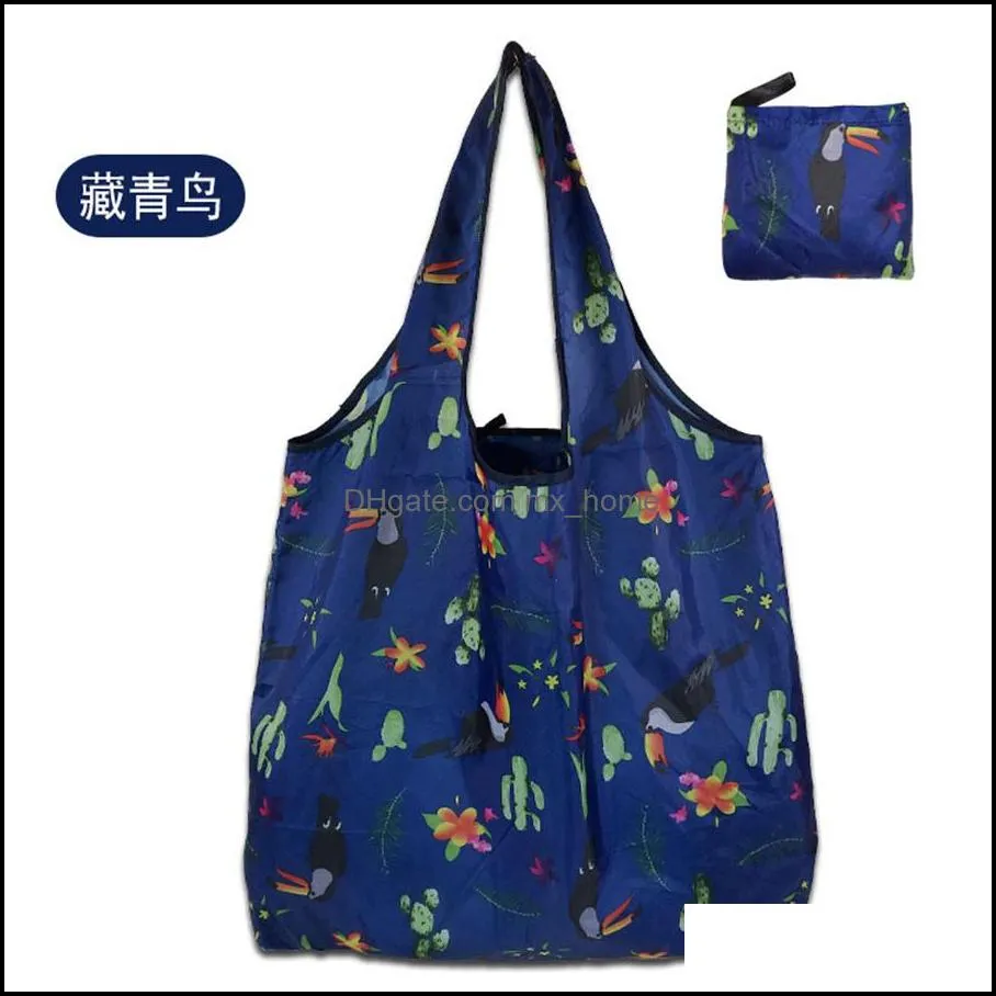 Spot large calico portable shopping bag polyester bag wholesale folding advertising