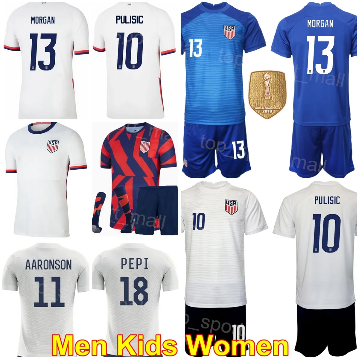 National Team US Soccer 8 Weston McKennie Jersey Set Walker Zimmerman