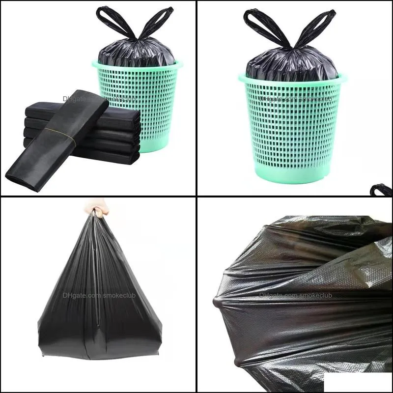 Thickened Trash Bags Supermarket Shopping Portable Household Disposable Vest-shape Plastic Bags