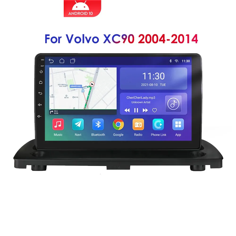 10,1 polegadas Android Car GPS Navigation Radio Unit Player para XC90 2004-2014 com tela de toque