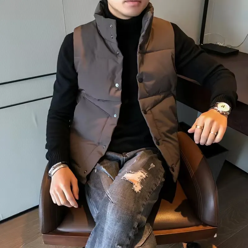 Männer Casual Winter Doudoune Jacke Daunenweste Homme Outdoor Gilet Jassen Expedition Parka Oberbekleidung Designer Advanced_voghion.com