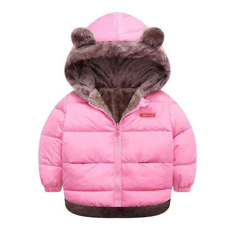 Aksamitne kurtki dla dziewczynki strój zima grube dzieci kurtki dla chłopców płaszcz dla dzieci ubrania dla dzieci płaszcz noszenia po obu stronach J220718