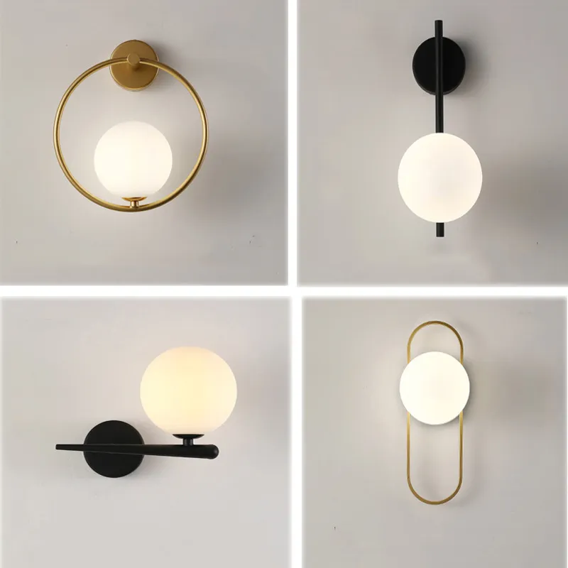 Nordic Glass Ball LED Nordic Wall Lamp With 7W G9 Bulb Sconce For Living Room And Bedroom Interior Lighting From Autoledlight 25.13 DHgate.Com