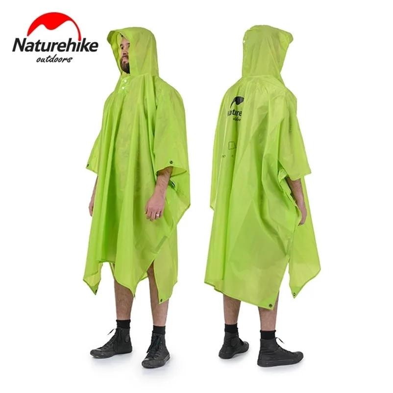 Imperméable extérieur 3 en 1 multifonction pluie Poncho imperméable portable utilisé pour Mat tente randonnée voyage Camping pêche 220516