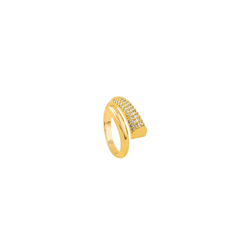 Nieuwe gotische ongebruikelijke gouden openingsringen voor vrouw mode Koreaanse klassieke sieraden feestjes sexy vinger ring ontwerp cadeau