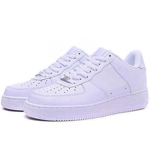 2021 Newest ones Running shoes Wear resistant Classical Men Women All White Black Low High 1 one Sports Sneakers EUR size 36-45