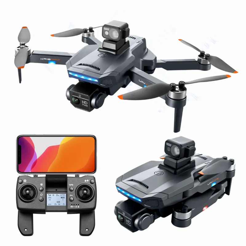 Droni per evitare ostacoli K918MAX Telecamera aerea 4K HD senza spazzole GPS per aerei da esterno Drone aereo telecomandato
