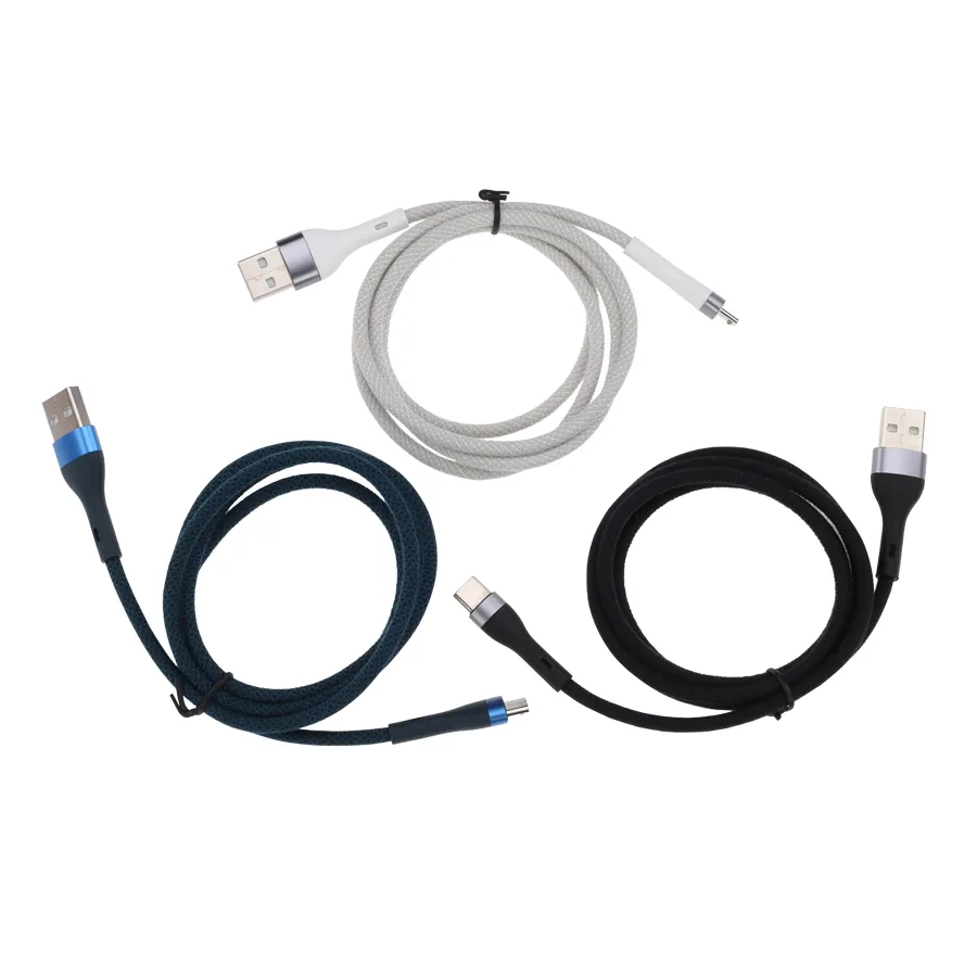 Câbles Micro USB 3A câble de Charge rapide USB type C 1m pour Samsung Xiaomi cordon de données fil de Charge de téléphone portable