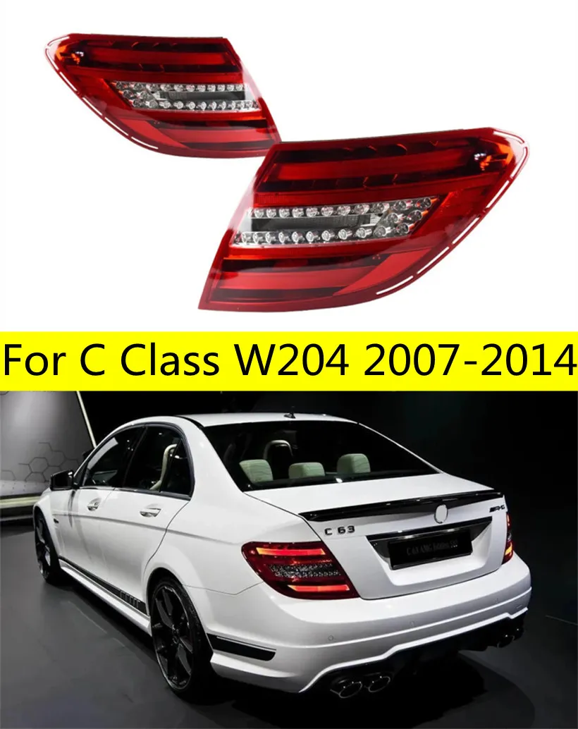 W204 C200 2007-2014 C300 C260 LED Dyn​​amic Turn Signal Lights Brake Reversing Taillightsの車のテールライト