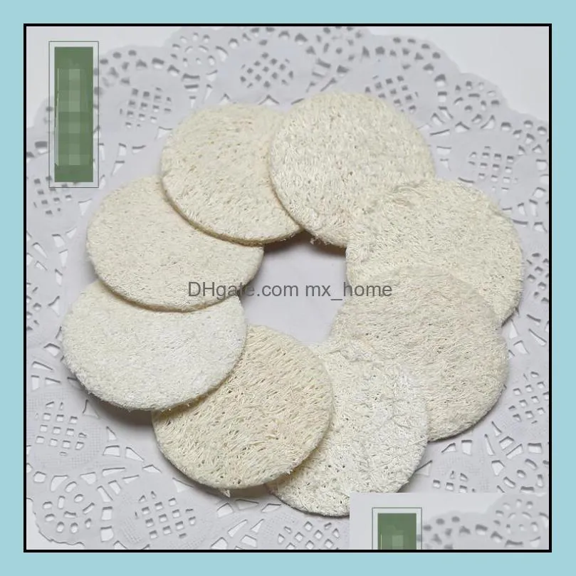 Roud Natural Loofah Pad Face Makeup Remove Exfoliating and Dead Skin Bath Shower Loofah GD596