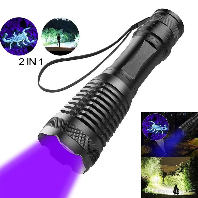 Urine In 1 UV Flashlight Pet Tactical Hiking Scorpions 395nm Catch For Carpet LED Camping Detectors Torch 2 Fishing Rbctg