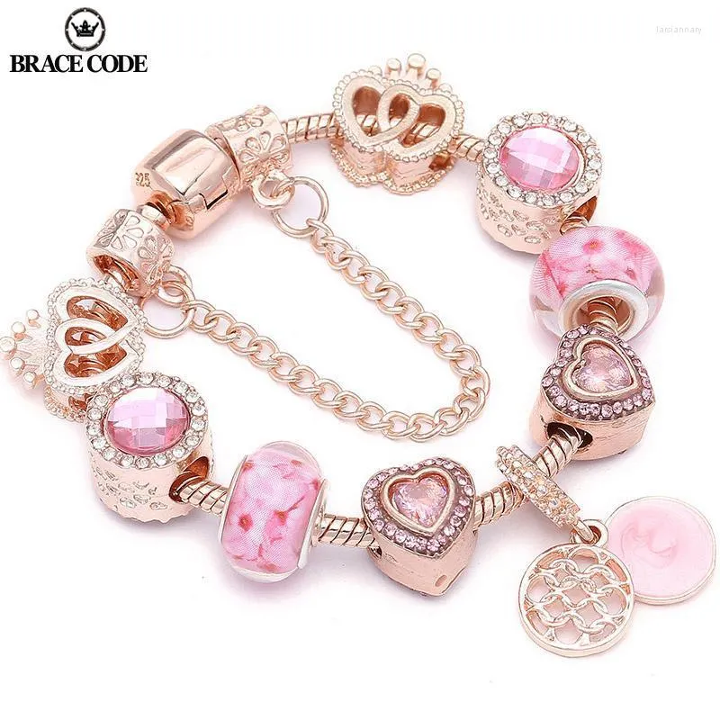 Bracelets de charme CODE Drop convient aux perles de coeur d'amour d'été marque européenne Pulseras pour les femmes GiftCharm Lars22