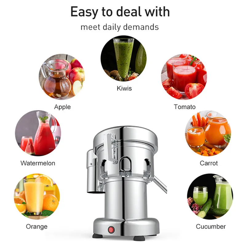 1PC Stainless Steel Multifunctional Juicers Machine Commercial Juice Extractor Juicing Machines Centrifugal 220V/110V 2800R/MIN