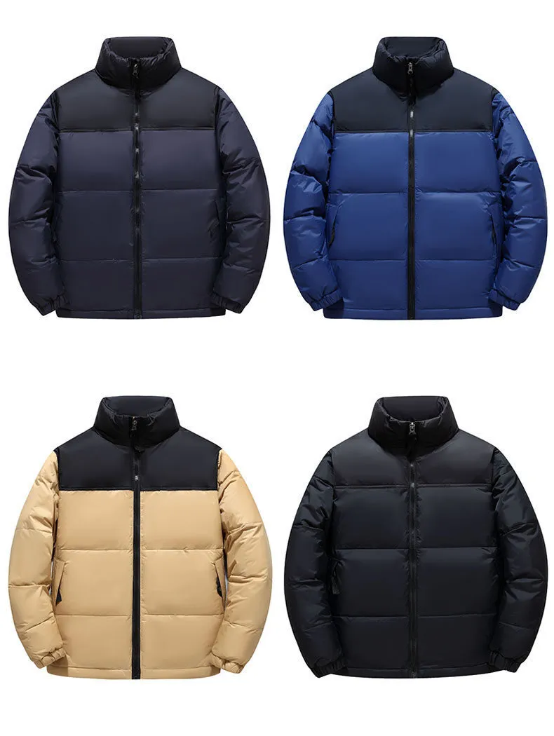 Hiver Hommes Designer Down Veste À Manches Longues Col Montant Manteau Parka Pardessus Veste Downs Survêtement Causal Homme À Capuche Impression vestes Femmes Jumper