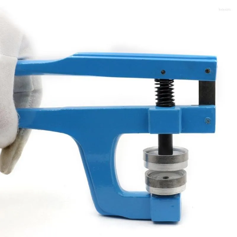 Kits d'outils de réparation Retour Fermer Montre Ensemble de boutons-pression Kit d'horloger Boîtier bleu contenant 9 moules en plastique de haute qualité Réparation Hele22