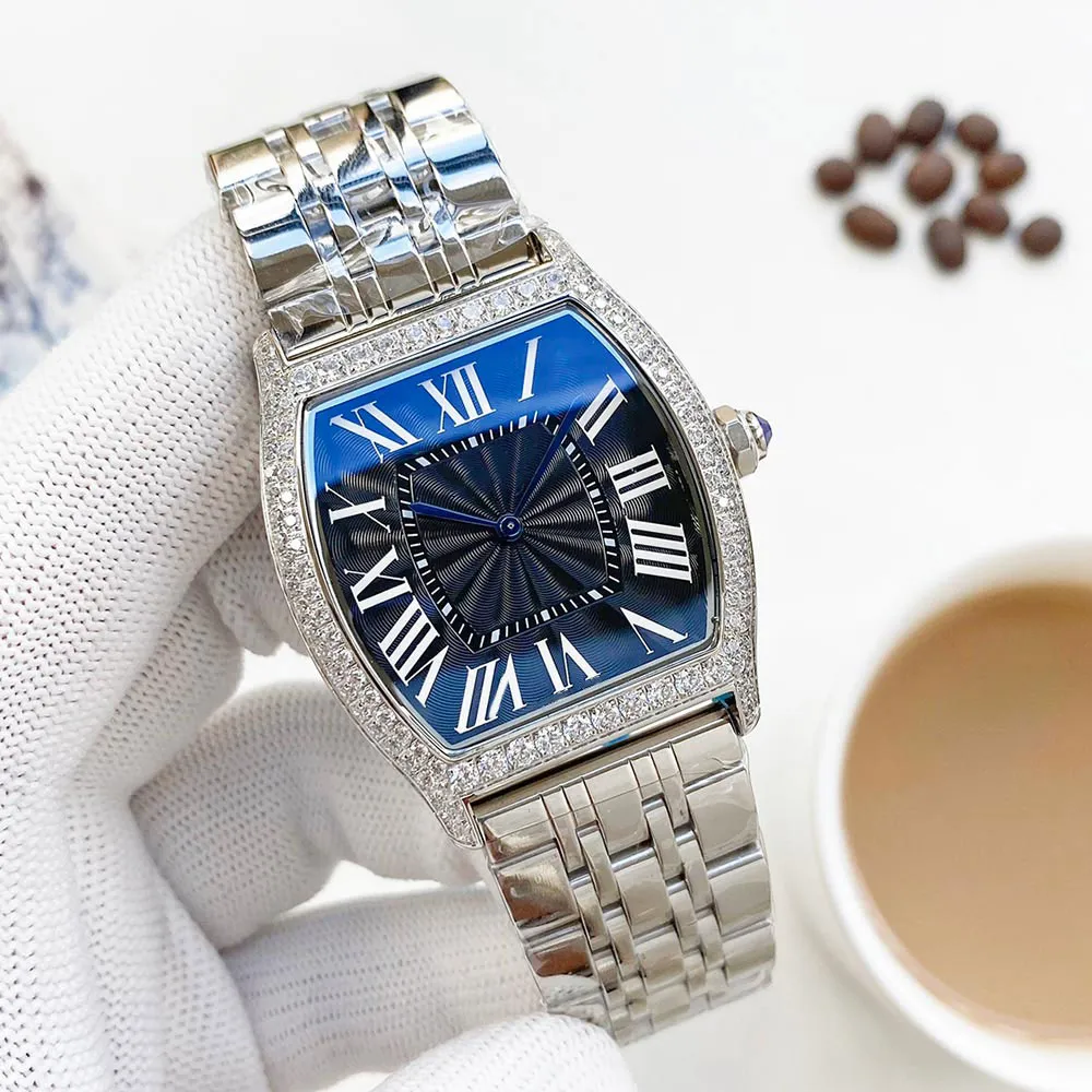 Mens assistem relógios mecânicos automáticos 37 mm de pulseira de pulseiras com diamantes 904L Aço inoxidável Band Montre de Luxe