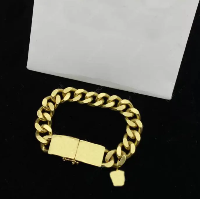 Fashion gold Charm Link Necklaces Chokers for women mens Party jewelry for Couples Lovers engagement gift with box268g