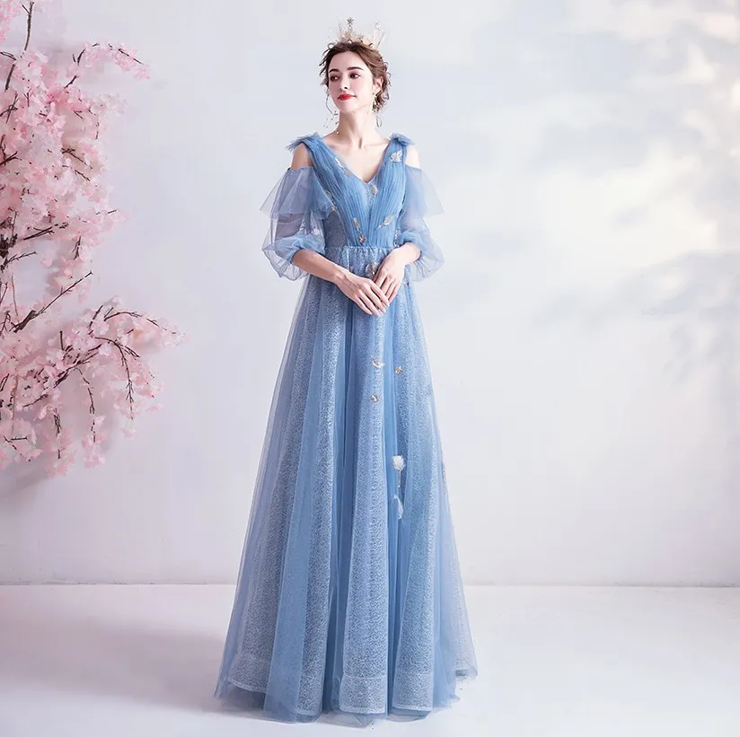 Light Blue Medieval Ball Gown with Lantern Sleeves and Detachable Hook  Skirt for Women from Dhgate Theme Costume - price 129.95