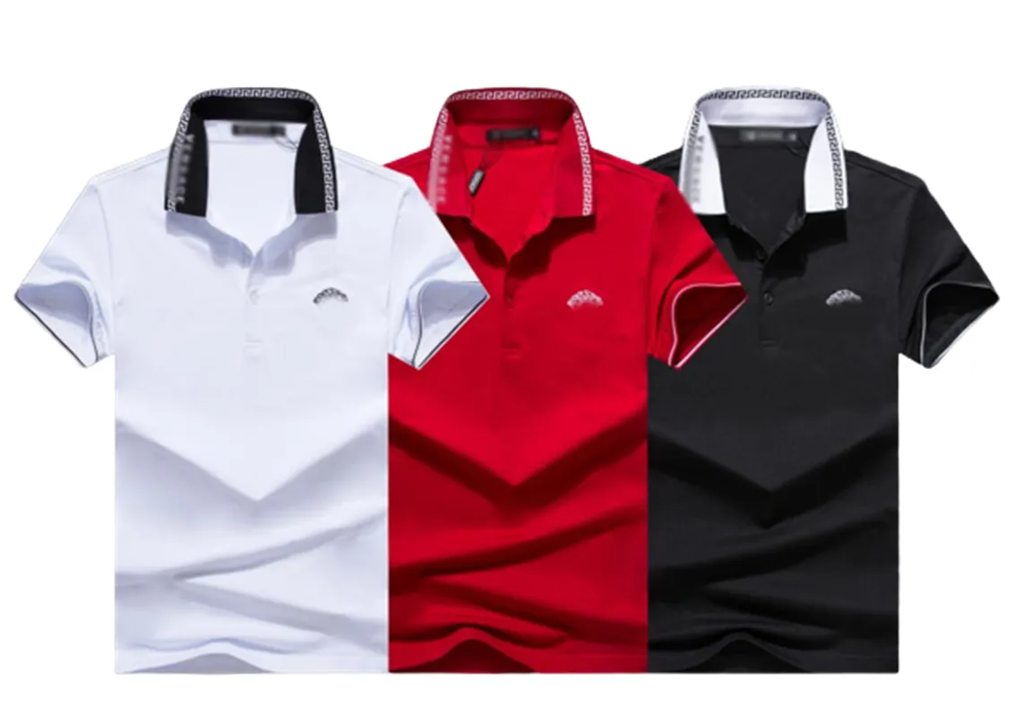 2022 Yaz marka giyim Lüks Tasarımcı Polo Gömlek Erkek Günlük Moda D harfi baskı işlemeli tişört High Street # 062