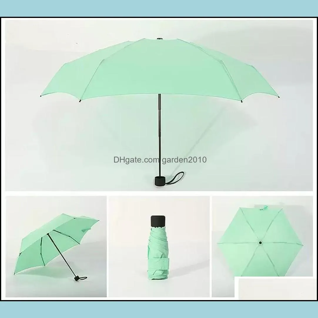 ups mini sunny and rainy umbrellas pocket umbrella light weight five-folding parasol women men portable travel umbrellas