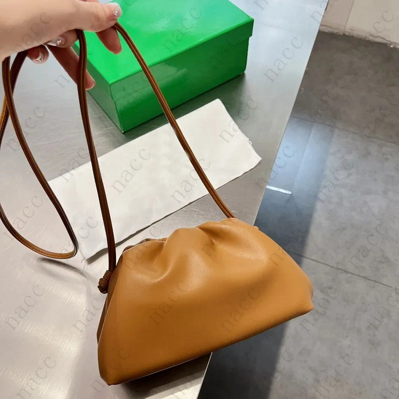 2022 Designer bag woman Summer Pouch Soft Leather Fashion Mini Shoulder Bags Ladies handbag Women Luxury Clutch Cloud Bag