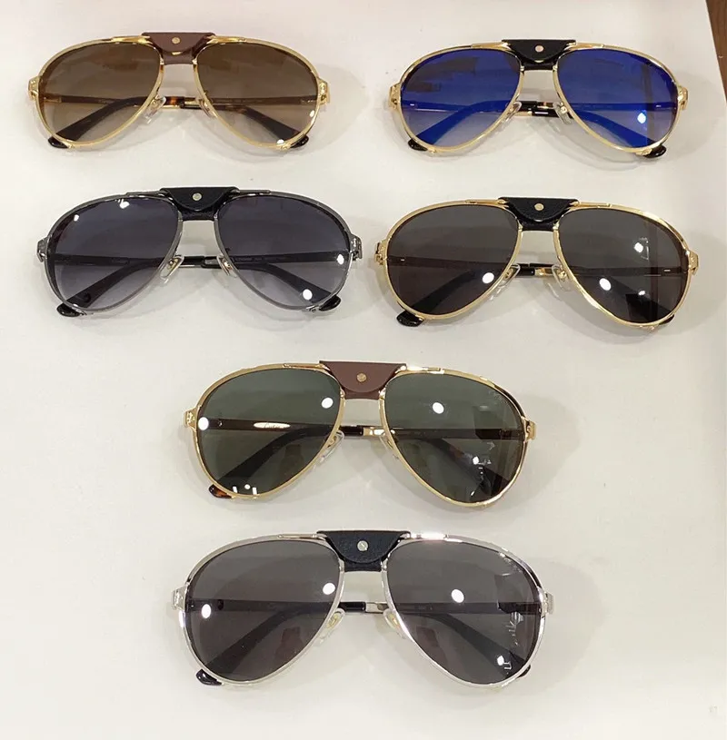 Высококачественные мужские солнцезащитные очки дизайнер дизайнер моды зеркальные солнцезащитные очки оттенки металлические ретро винтажные бокалы женщин, женщины, 0296