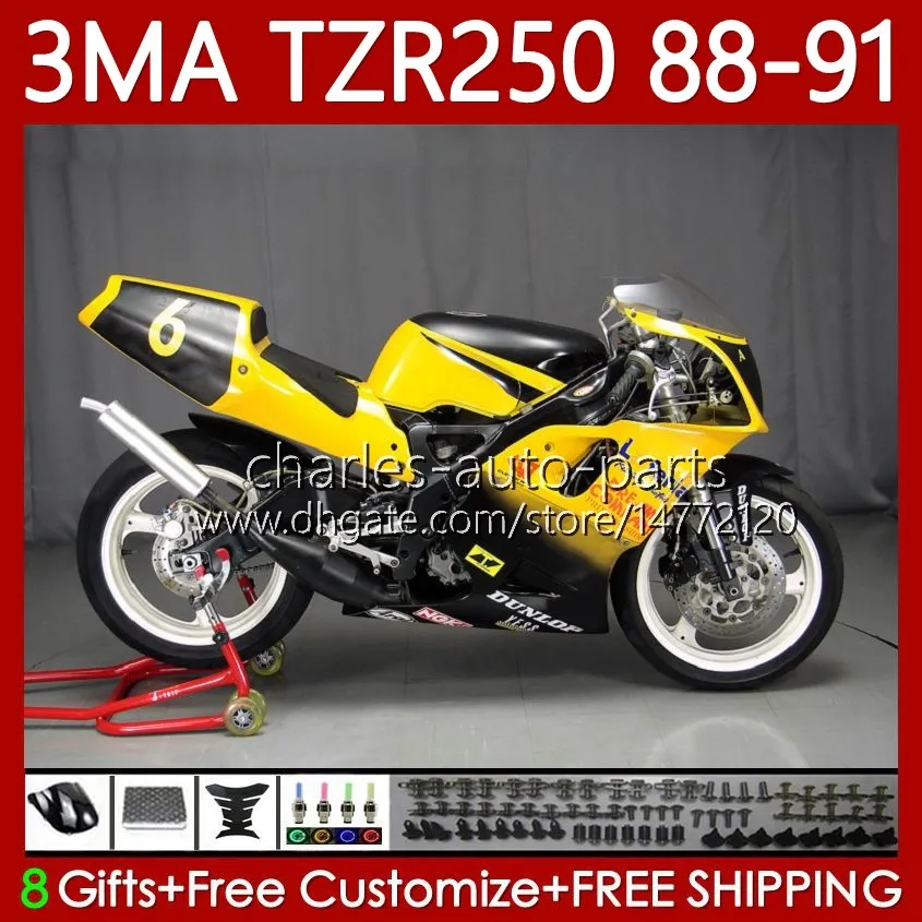 MOTO-Karosserie für Yamaha TZR250 TZR 250 TZR-250 R RS RR 1988 1989 1990 1991 Karosserie 115Nr
