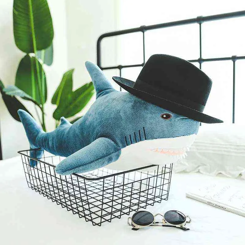 Populaire 4560Cm Requin Câlins Doux Câlin Requin Lecture Coussin Bébé Enfants Sussen Poupée Cadeau D'anniversaire Pour Enfants J220729