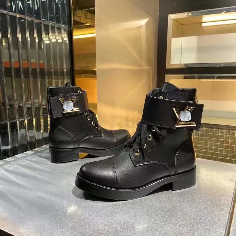 Luxury Quilted Leather Ankle Boots For Women With Cleated Rubber