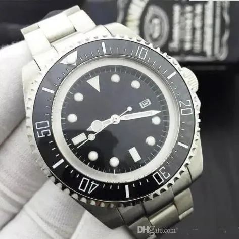 YZ Men 2023 Watch D Blue Sea-Dweller Ceramic Bezel 44mmステンレス鋼Blsoオートマチックブラックダイバーメンズウォッチwristwatchess