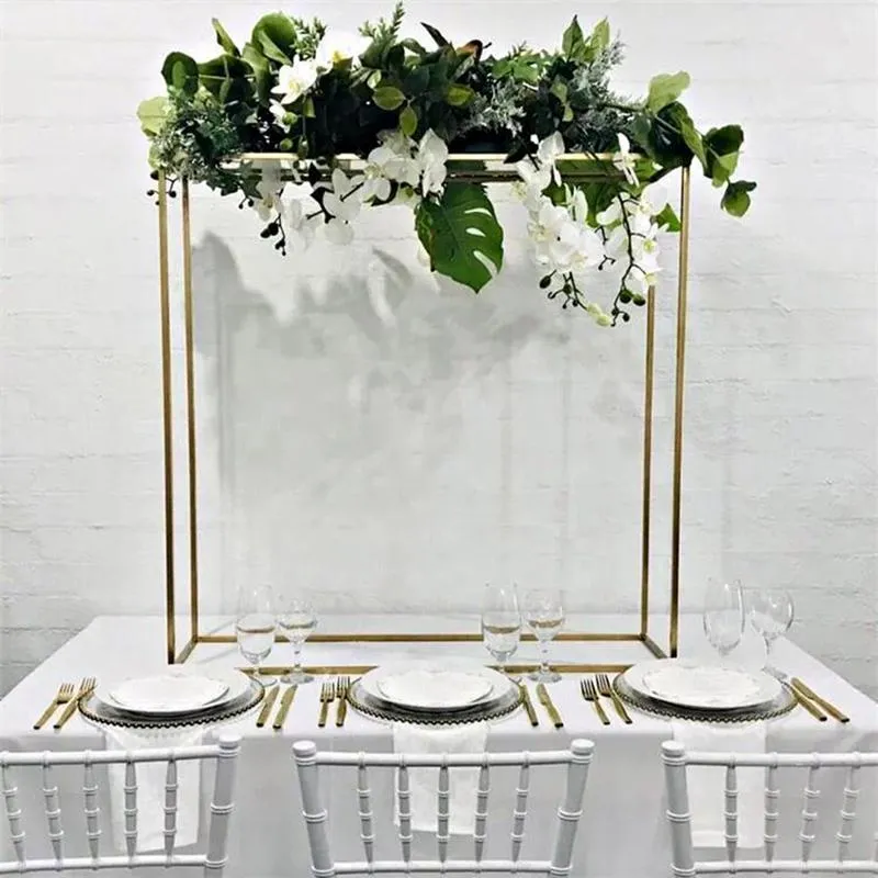 Party Decoration Wedding Geometry Guide Flower Stand Floor Vases Metal Road Lead Table Centerpiece Rack Event Decoration Party