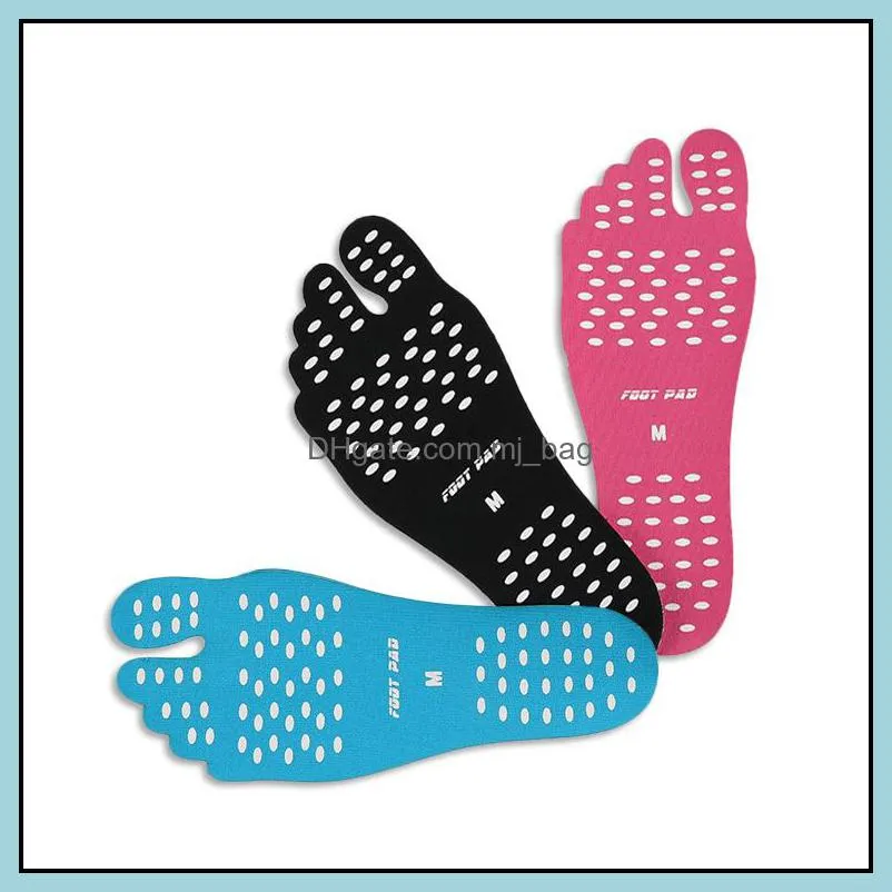 unisex beach foot pads insoles men comfortable waterproof invisible anti-skid shoes mats for swimming beach walking vt0110