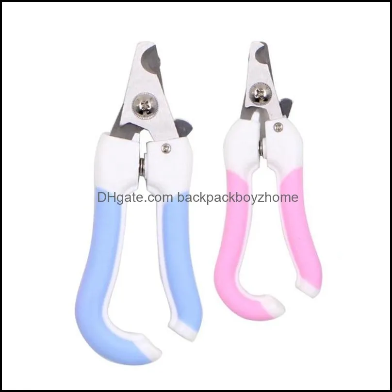 50pcs high quality pet dog grooming nail clippers stainless steel scissor professional animal cat claw cutters puppy scissors pcw0718