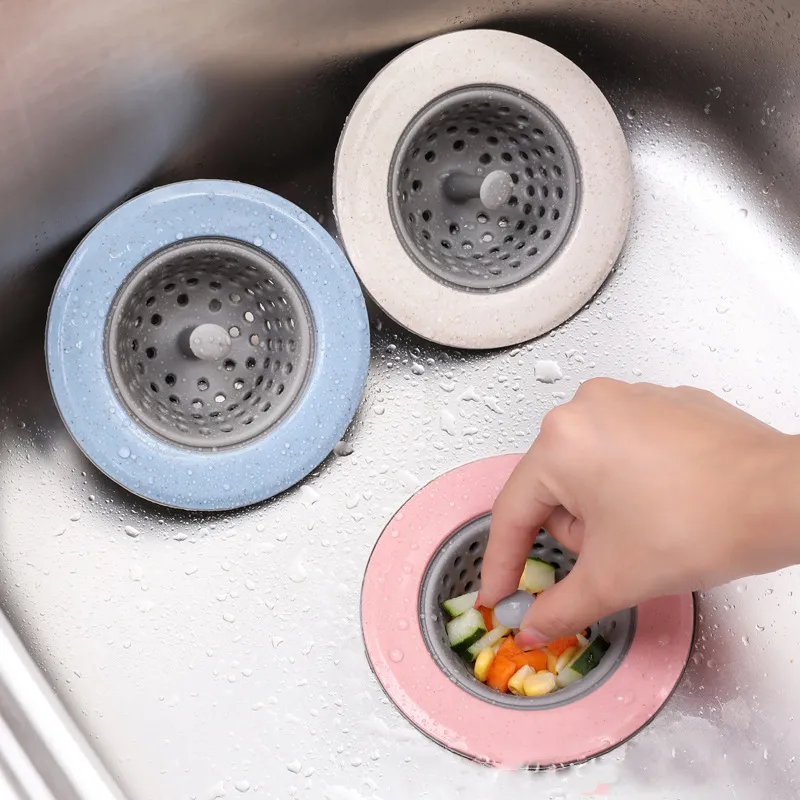 Kitchen Sink-Filter Silicone Strainer Bathroom Drain Sink Cover Sewer Hair Filter-Bathroom-Sink-Sewer Filter Pool Seal