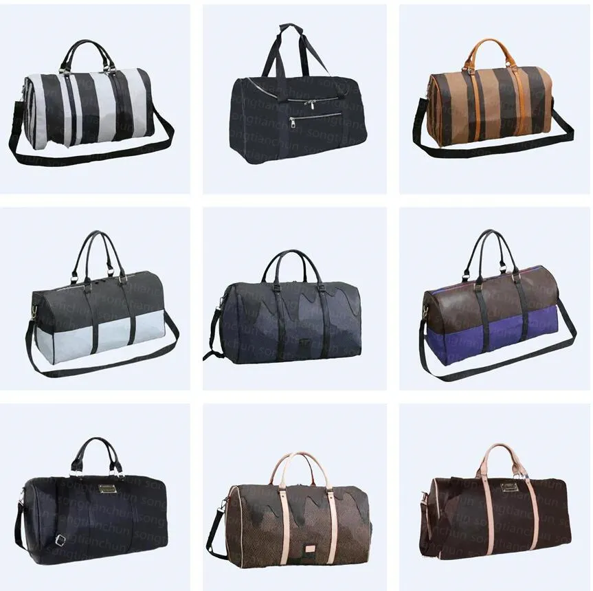 Designers fashion duffel bags luxury men female travel bags pu leather handbags large capacity holdall carry on luggage overnight bag Suitcases