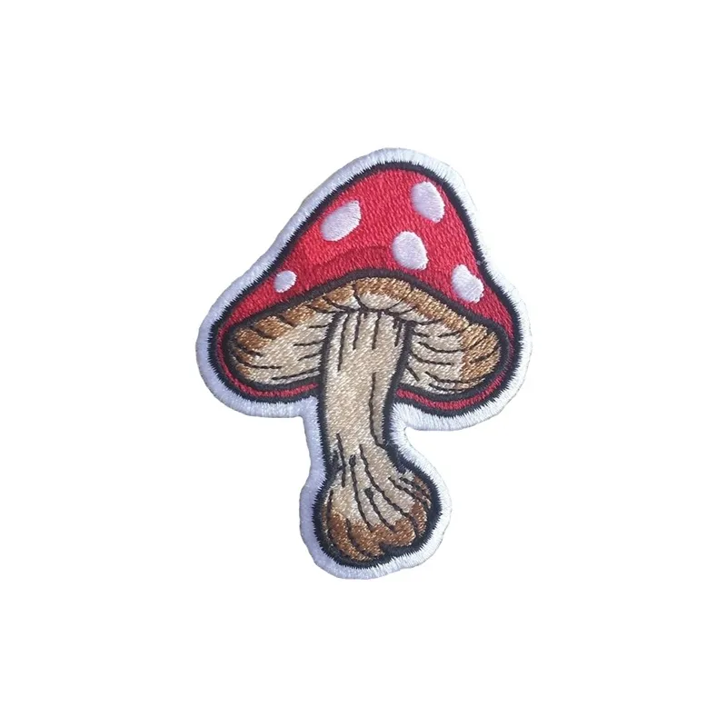 Pilz-Stickerei-Patch zum Nähen, Cartoon-Aufnäher zum Aufbügeln für Kleidung, Jeans, Taschen, Kinder, T-Shirts, DIY-Patches