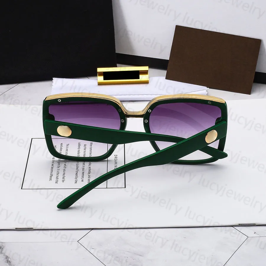 Fashion Designer Sunglasses Man Woman Luxury Sun Glasses Rectangle Goggle Adumbral Full Frame Optional Top Quality