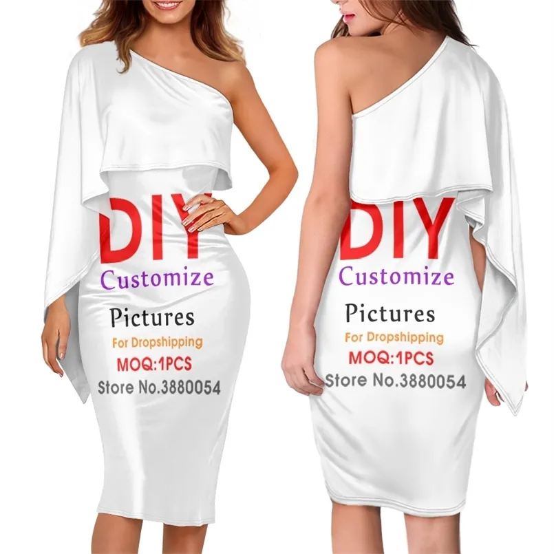 NoisyDesigns, vestido de baile personalizado Mulheres de luxo de luxo de manga curta fora de festa de festa longa 4xl Dropship 220616