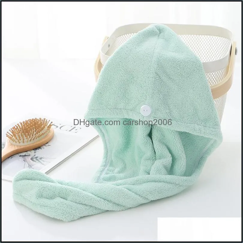 hair drying hat microfiber quick dry towel bath shower hair caps magic super absorbent dry hair towel turban wrap hat spa caps