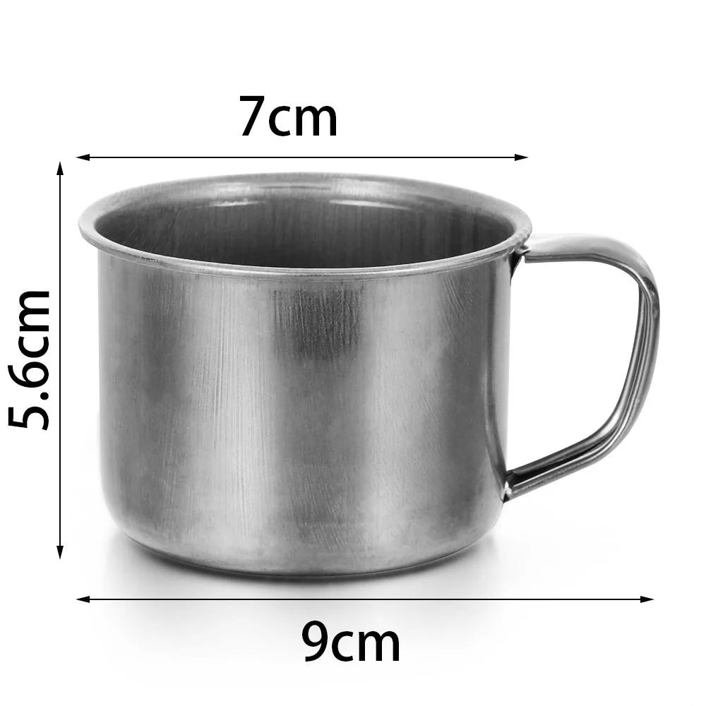 200ML Portable Outdoor Travel Stainless Steel Coffee Cups Tumblers Tea Mug Cup For Camping/Travel/Home Use