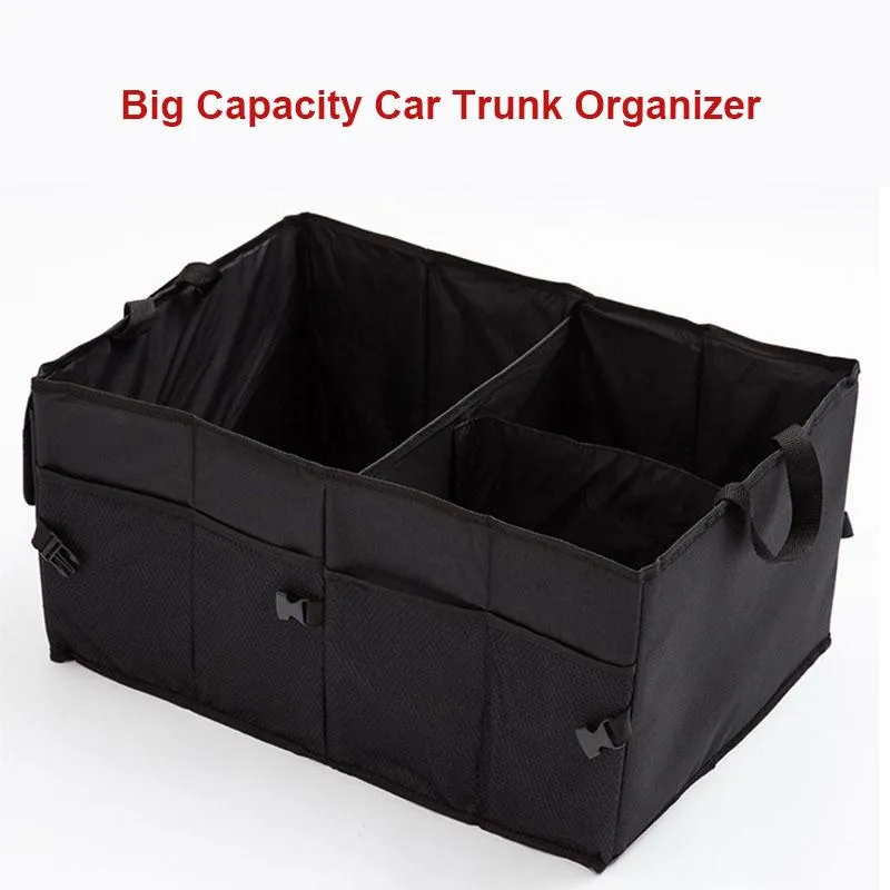 Organisateur de voiture Big Capacity Rangement Board Trunk Trunk-Friendly Super Durable Blapsible Cargo Tarcs Trucks Auto Truckscar