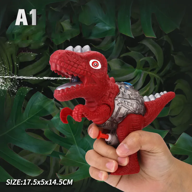 3D Dinosaur Toy Children'S Swimming Pool Hydropterosaur Triceratops Summer Swimming Pool Water Spray Gun Fun Kids Gift 220725