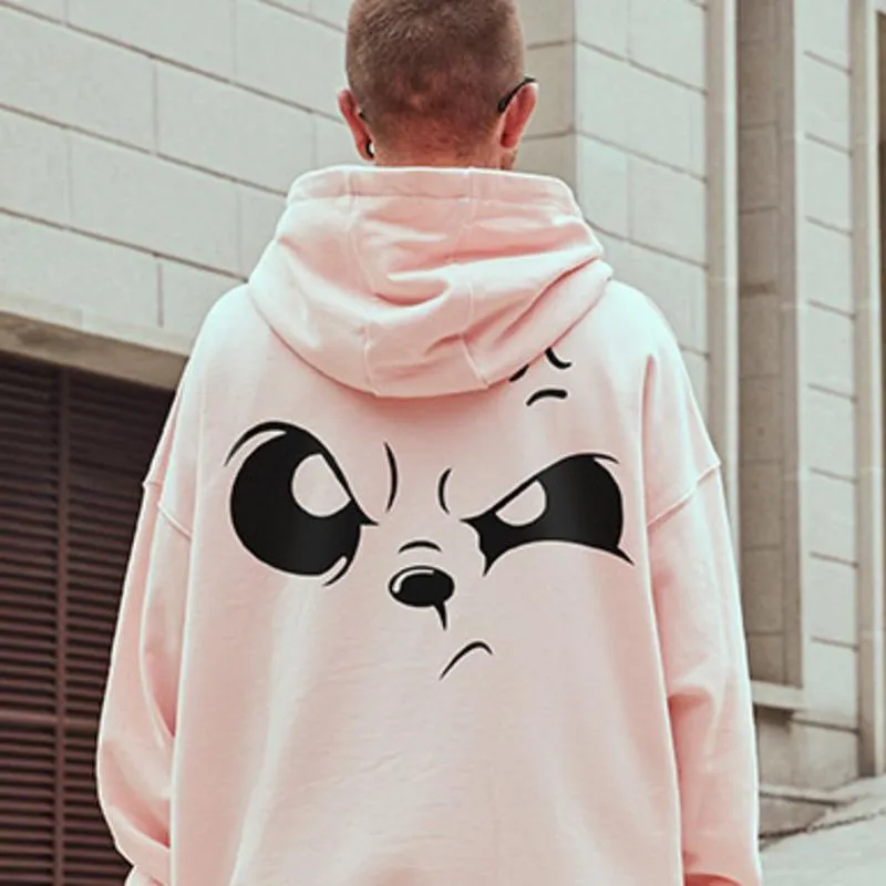 Men's Hoodies & Sweatshirts Male Hooded Sweatshirt Management, Hoodie In A Baggy With Hood And Casual Hip Hop Winter Print