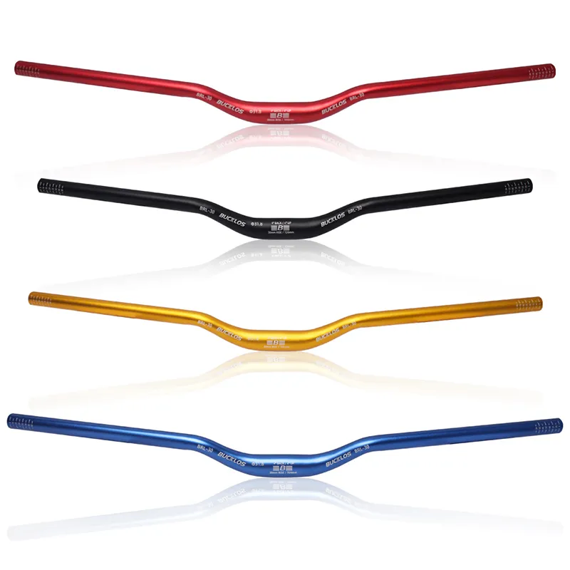 Aluminum Alloy Mountain Bike Riser Handlebar - 520mm Length, 25.4mm Clamp, Black For Better Control & Comfort