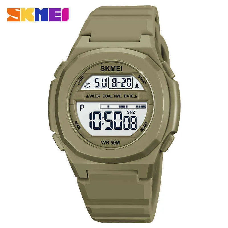 SKEMI 2022 New Sport Japan Digital Movement Water Proof 12/24 Hour Format Chronograph Stop Male Wrist 1821 Y220707