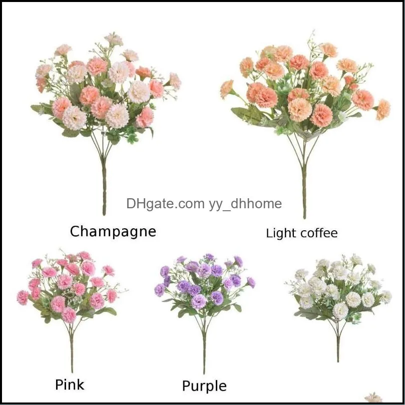 Decorative Flowers & Wreaths Party Fake Flower Silk Lilac High-End High Quality