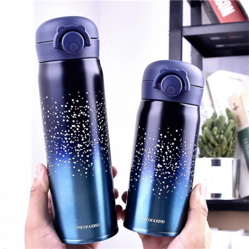 350 / 500ML 304 en acier inoxydable flacon à vide d'eau froide portable isolé sous vide classe de gym randonnée hivernale thermos café infusé chaud T200216