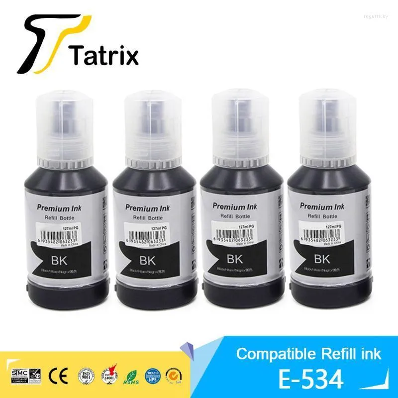 Kit di ricarica inchiostro Tatrix per 534 bottiglia sfusa compatibile nera EcoTank M1100/M1180/M1120/M2140/M2170/M3170/M3180 Kit inchiostro stampanteInchiostro Roge22